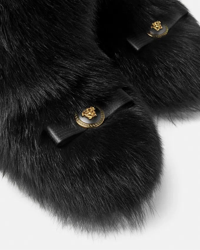 Gianni Ribbon Shearling Boots Gianni Ribbon Shearling Boots