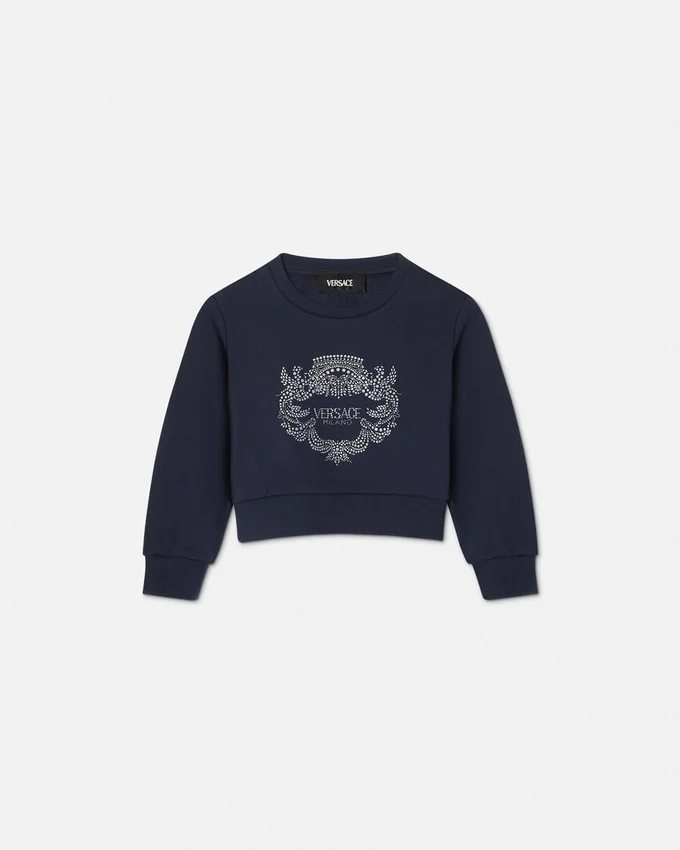 Glitter Versace Milano Kids Sweatshirt Glitter Versace Milano Kids Sweatshirt