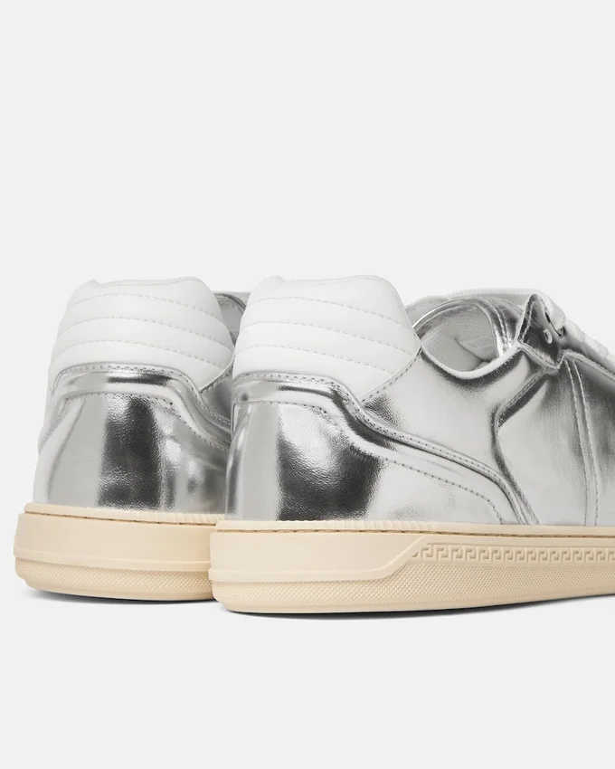Greca Court Metallic Sneakers Greca Court Metallic Sneakers