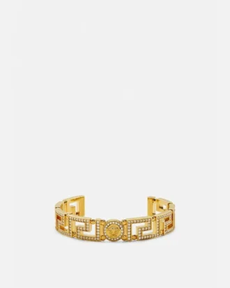 Greca Crystal Cuff Bracelet