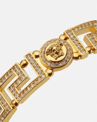 Greca Crystal Cuff Bracelet