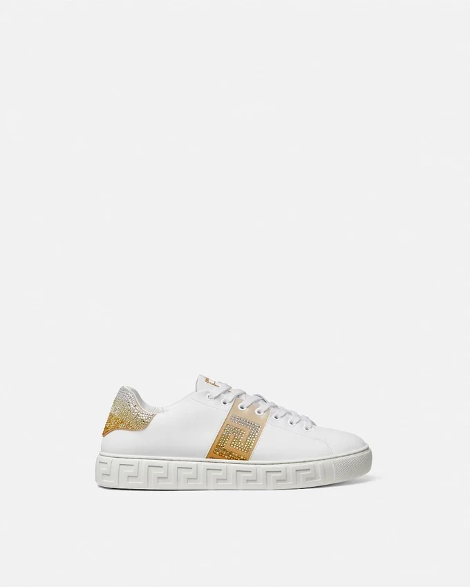 Greca Embellished Nylon Sneakers Greca Embellished Nylon Sneakers
