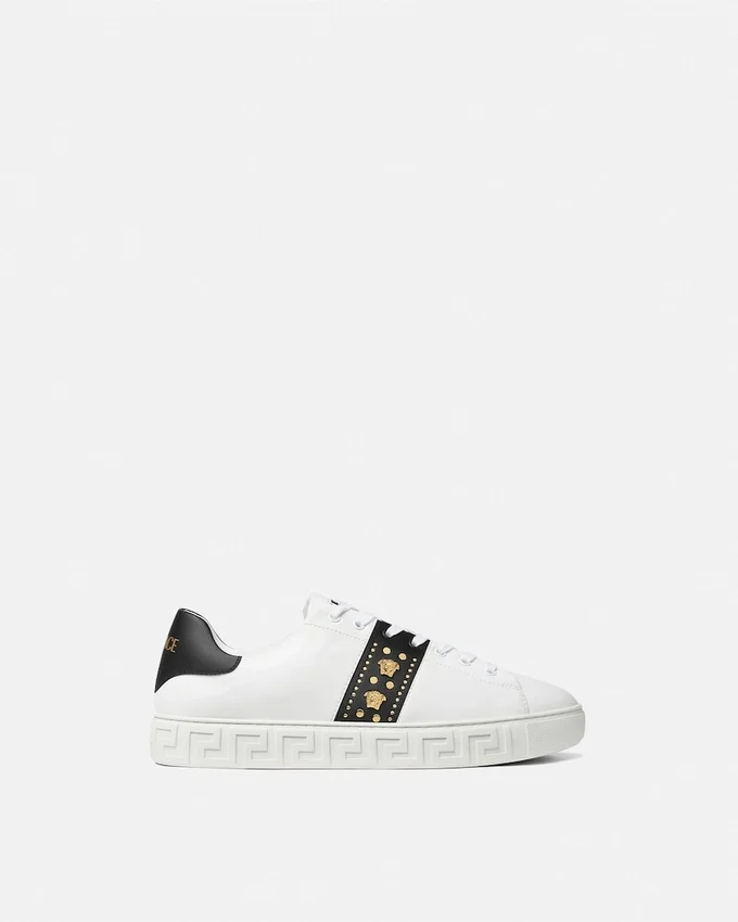 Greca Embellished Nylon Sneakers Greca Embellished Nylon Sneakers