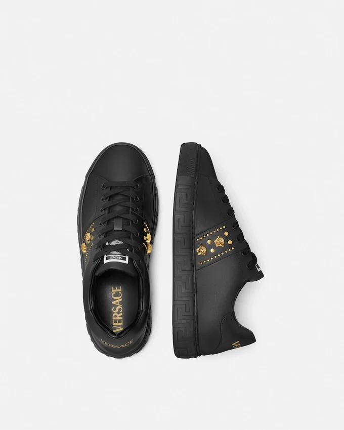 Greca Embellished Nylon Sneakers Greca Embellished Nylon Sneakers