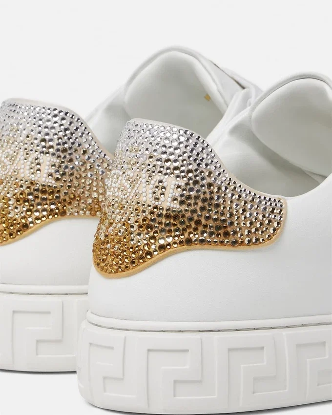 Greca Embellished Nylon Sneakers Greca Embellished Nylon Sneakers
