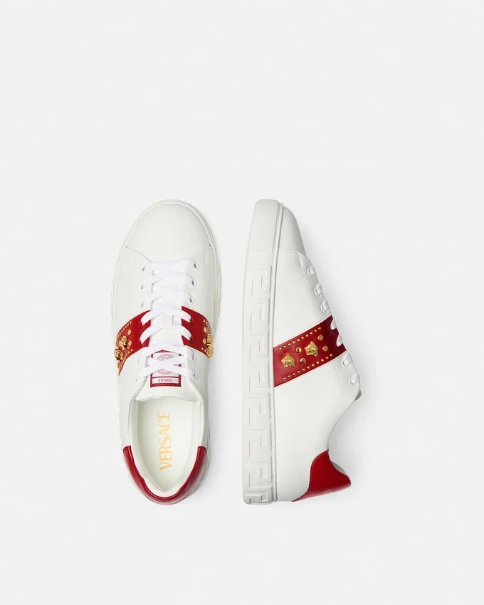 Greca Embellished Sneakers Greca Embellished Sneakers