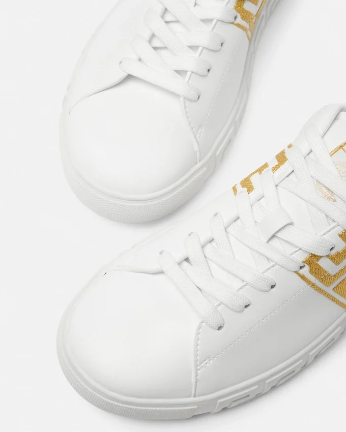 Greca Embroidered Nylon Sneakers Greca Embroidered Nylon Sneakers