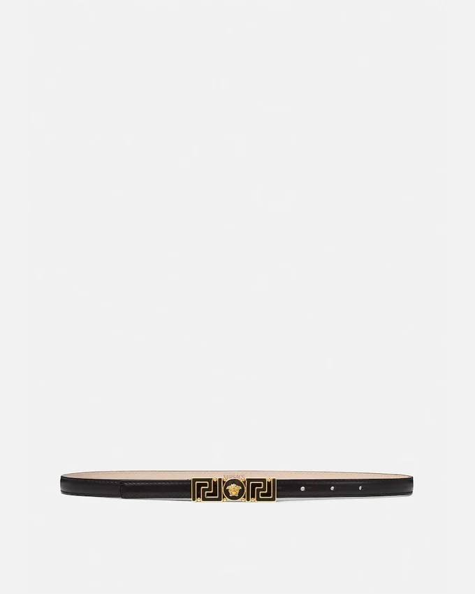 Greca Goddess Leather Belt 1.5 cm Greca Goddess Leather Belt 1.5 cm