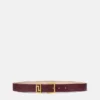 Greca Goddess Leather Belt 3 cm