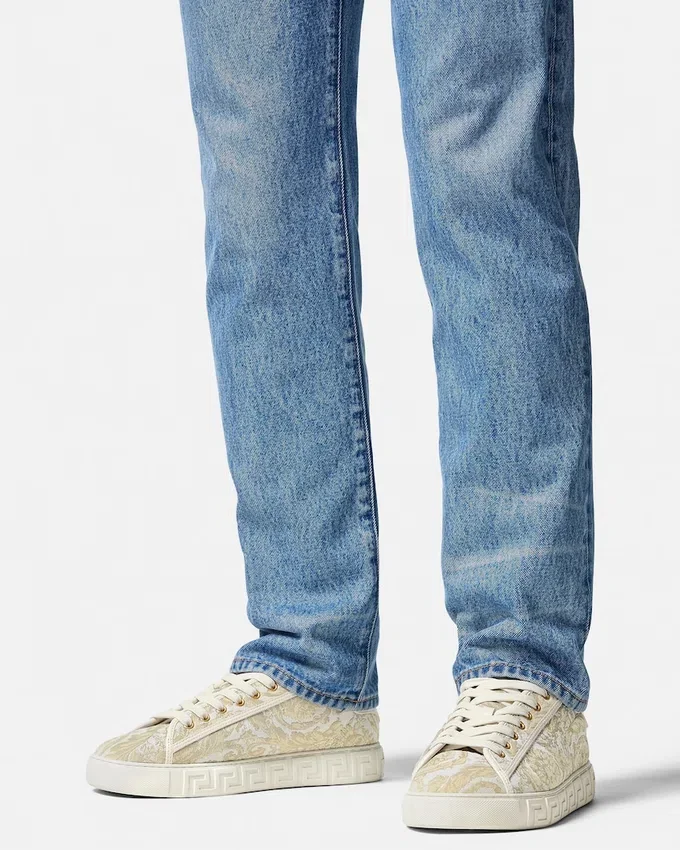 Greca Jacquard Canvas Sneakers Greca Jacquard Canvas Sneakers