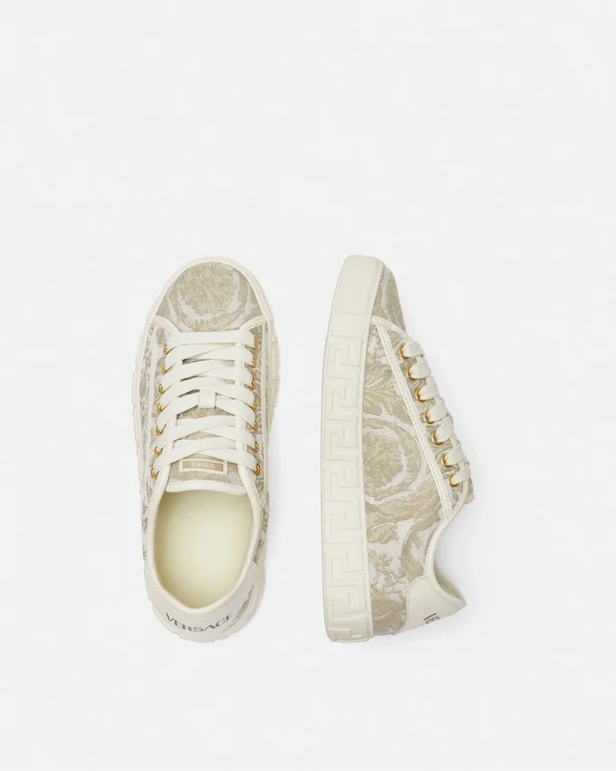 Greca Jacquard Canvas Sneakers Greca Jacquard Canvas Sneakers