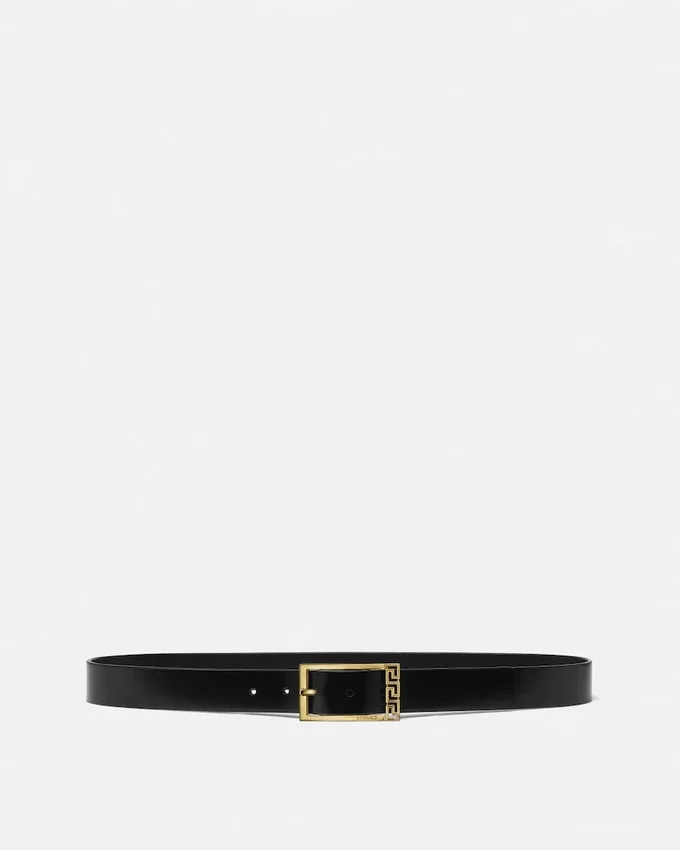 Greca Leather Belt 3 cm Greca Leather Belt 3 cm