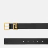 Greca Leather Belt 3 cm