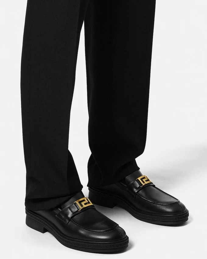 Greca Leather Loafers Greca Leather Loafers