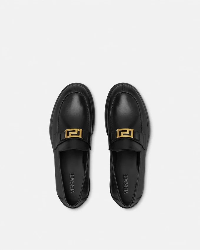 Greca Leather Loafers Greca Leather Loafers