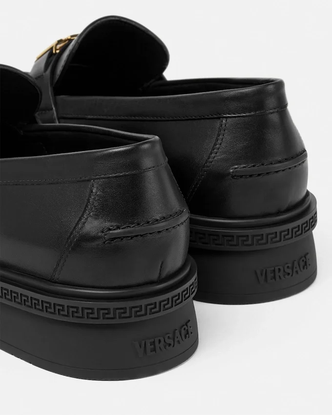 Greca Leather Loafers Greca Leather Loafers