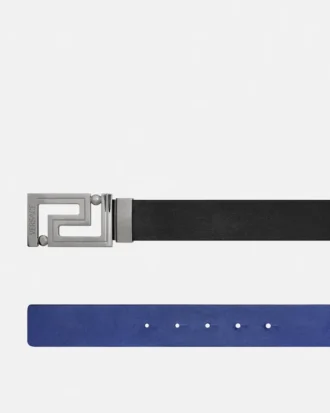 Greca Leather Reversible Belt 3.5 cm