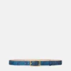 Greca Printed Leather Belt 3 cm Greca Printed Leather Belt 3 cm