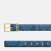 Greca Printed Leather Belt 3 cm Greca Printed Leather Belt 3 cm