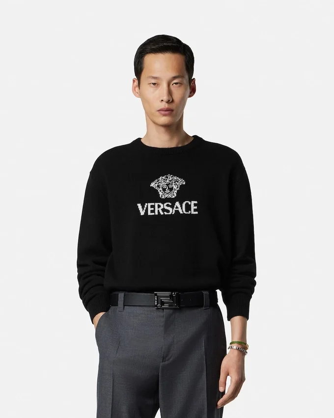 Intarsia Cashmere Knit Sweater Intarsia Cashmere Knit Sweater