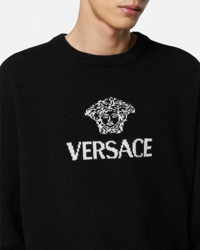 Intarsia Cashmere Knit Sweater Intarsia Cashmere Knit Sweater