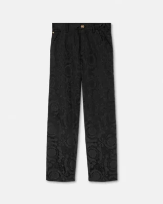 Jacquard Cotton Carpenter Pants