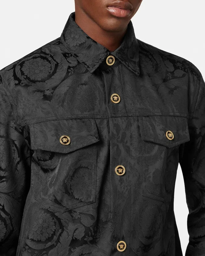 Jacquard Cotton Overshirt Jacquard Cotton Overshirt