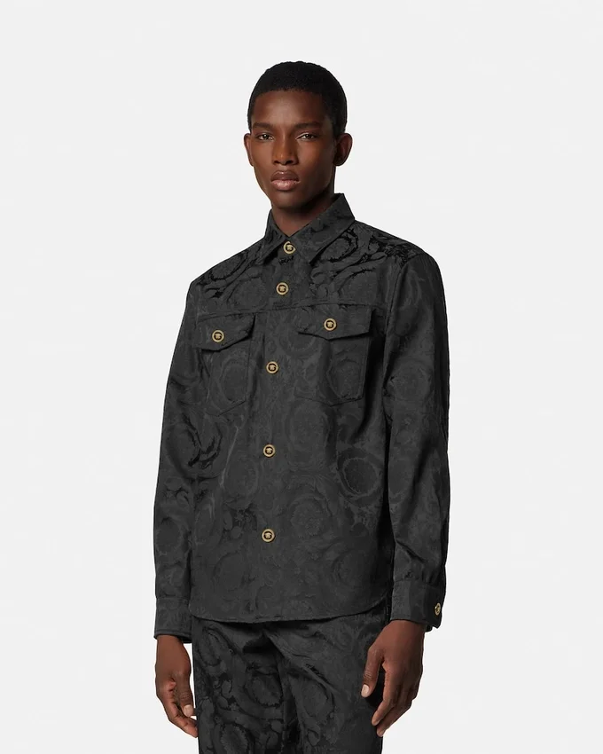 Jacquard Cotton Overshirt Jacquard Cotton Overshirt