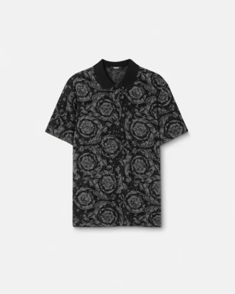 Jacquard Cotton Piqu&eacute; Polo