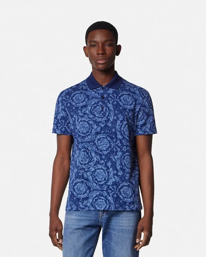 Jacquard Cotton Piqué Polo Jacquard Cotton Piqué Polo