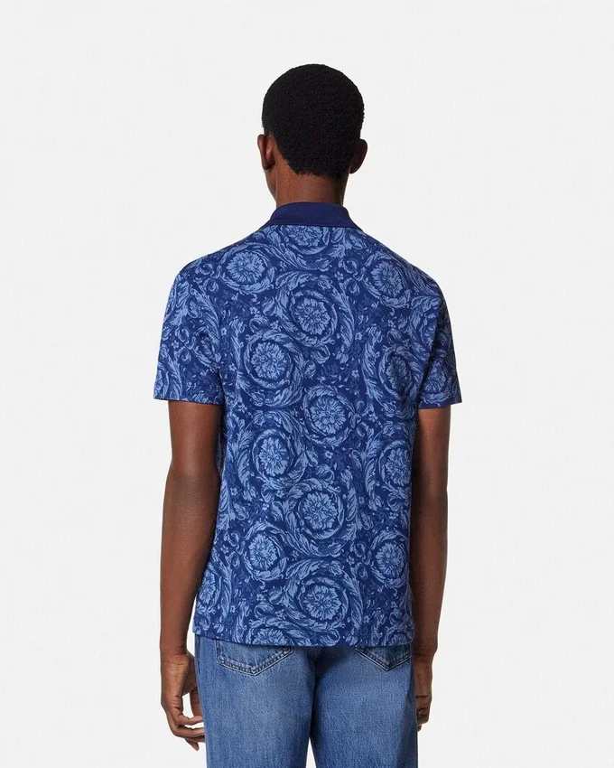 Jacquard Cotton Piqué Polo Jacquard Cotton Piqué Polo