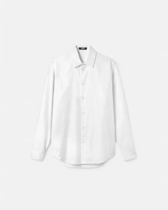 Jacquard Cotton-Poplin Shirt
