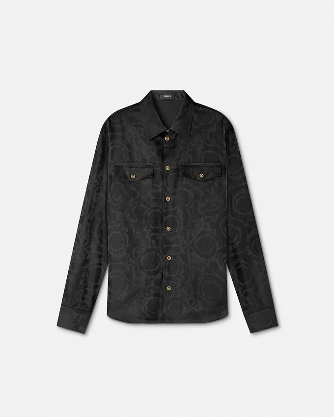 Jacquard Cotton-Poplin Shirt Jacquard Cotton-Poplin Shirt