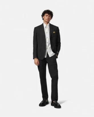Jacquard Cotton-Poplin Shirt