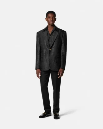Jacquard Cotton-Poplin Shirt