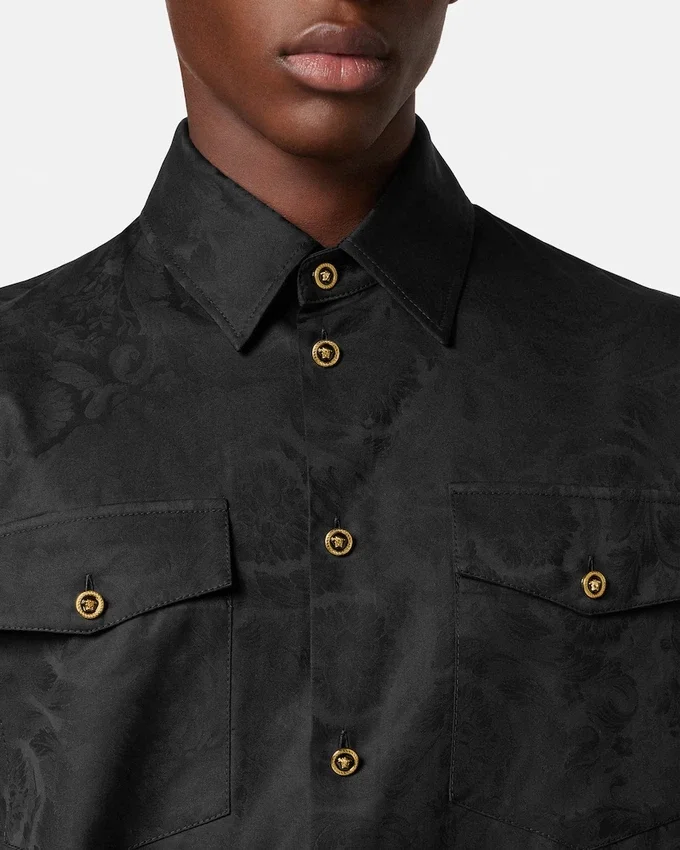 Jacquard Cotton-Poplin Shirt Jacquard Cotton-Poplin Shirt