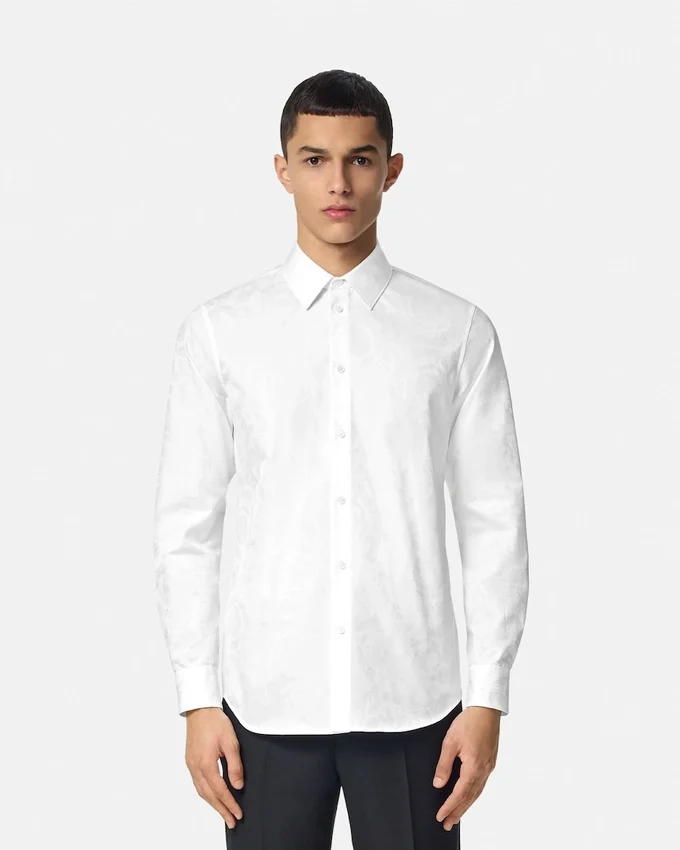 Jacquard Cotton-Poplin Shirt Jacquard Cotton-Poplin Shirt