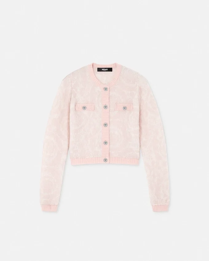 Jacquard Mohair Knit Cardigan Jacquard Mohair Knit Cardigan