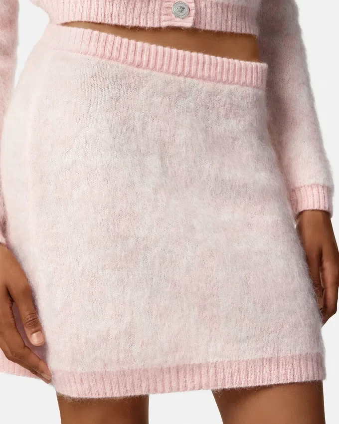 Jacquard Mohair Knit Mini Skirt Jacquard Mohair Knit Mini Skirt