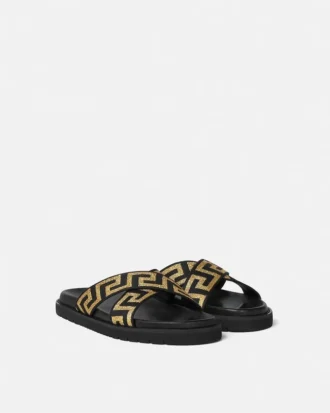 Jacquard Nappa Sandals