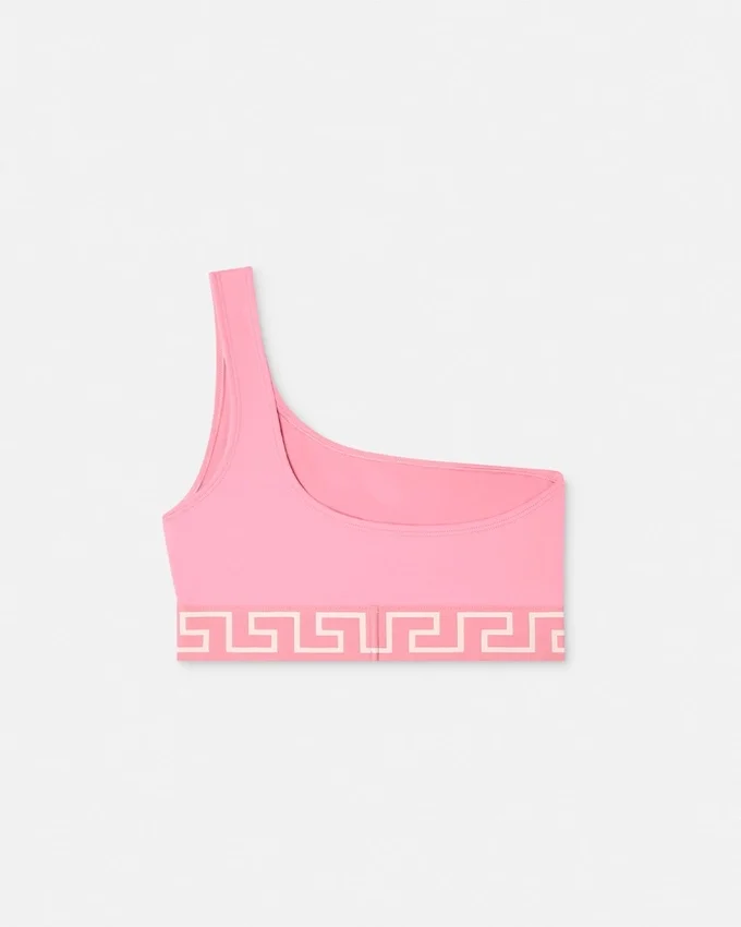 Jacquard One-Shoulder Bikini Top Jacquard One-Shoulder Bikini Top