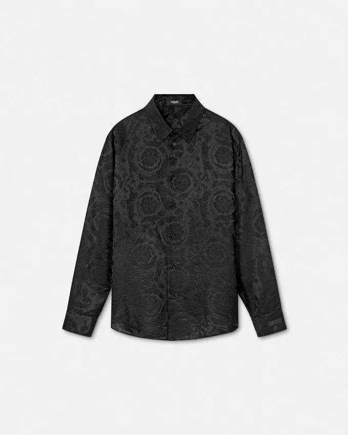 Jacquard Silk-Blend Regular Shirt Jacquard Silk-Blend Regular Shirt