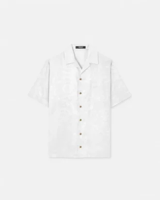 Jacquard Silk-Blend Shirt