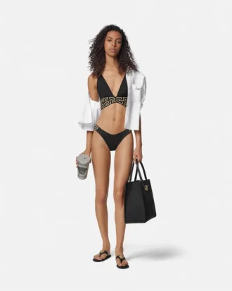 Jacquard Triangle Bikini Top