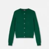 Jacquard Viscose Knit Fitted Cardigan Jacquard Viscose Knit Fitted Cardigan