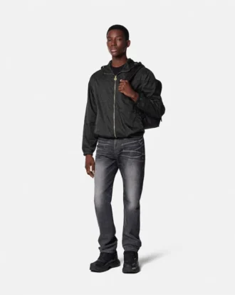 Jacquard Windbreaker Jacket