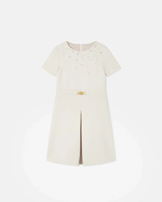 Kids Embellished Milano-Stitch Dress Kids Embellished Milano-Stitch Dress