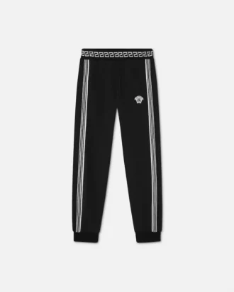 Kids Embroidered Cotton-Jersey Sweatpants