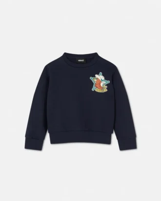 Kids Embroidered Cotton-Jersey Sweatshirt
