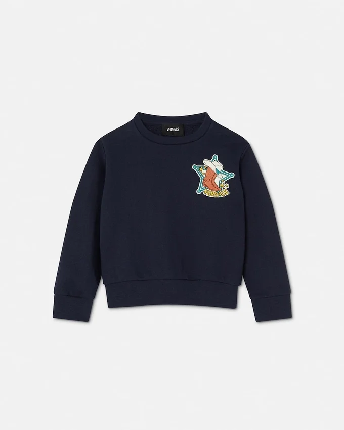 Kids Embroidered Cotton-Jersey Sweatshirt Kids Embroidered Cotton-Jersey Sweatshirt